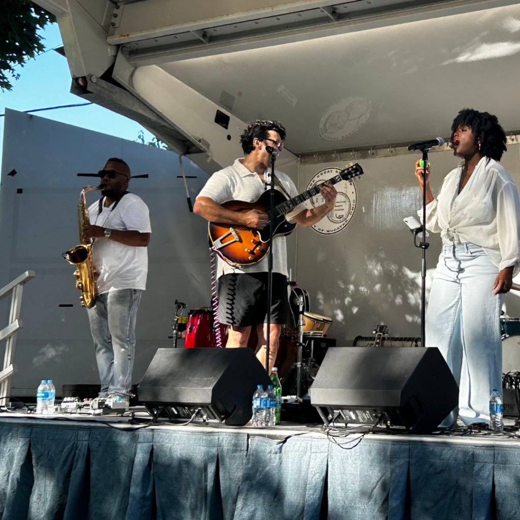 Band Performing on Stage