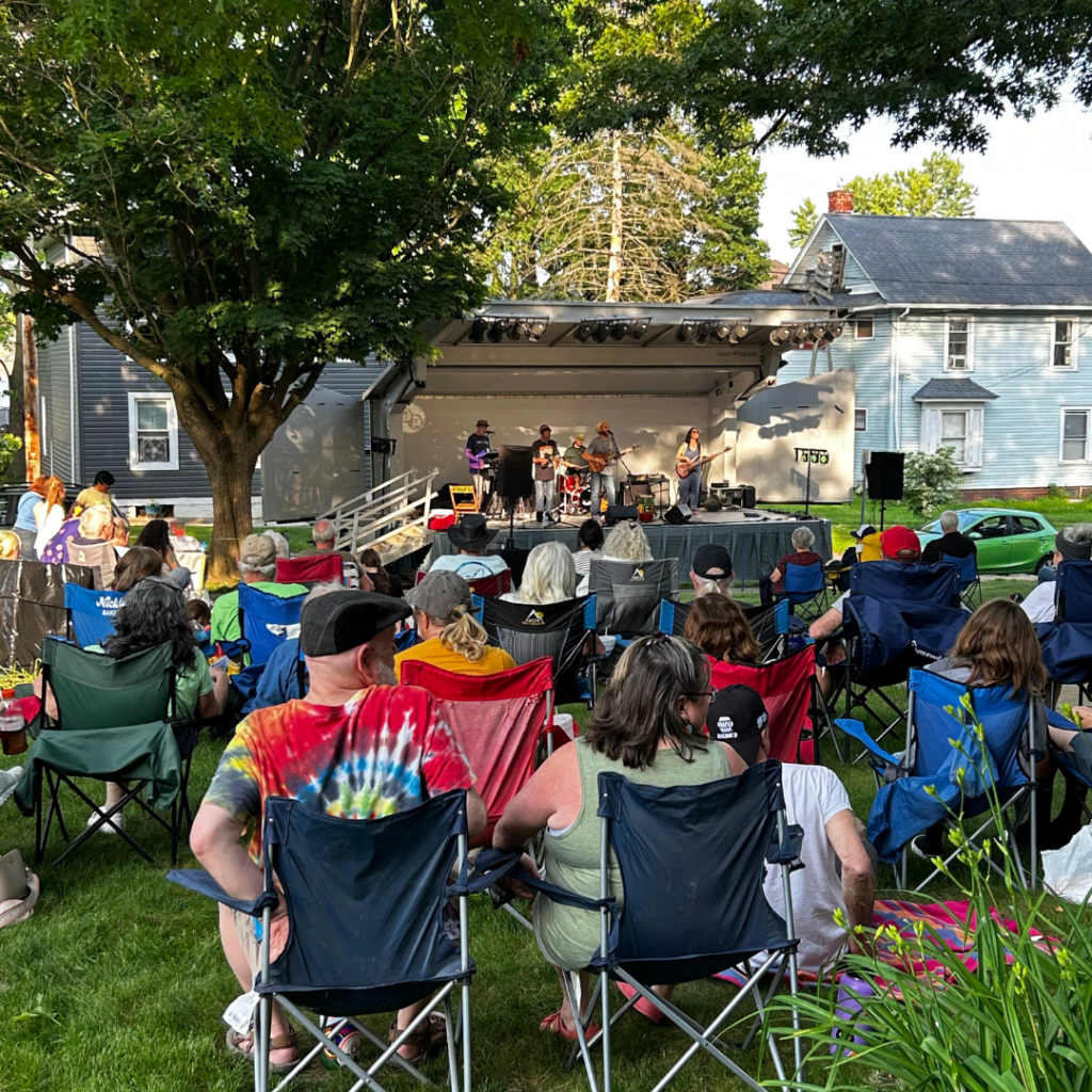 crowd enjoying the concert