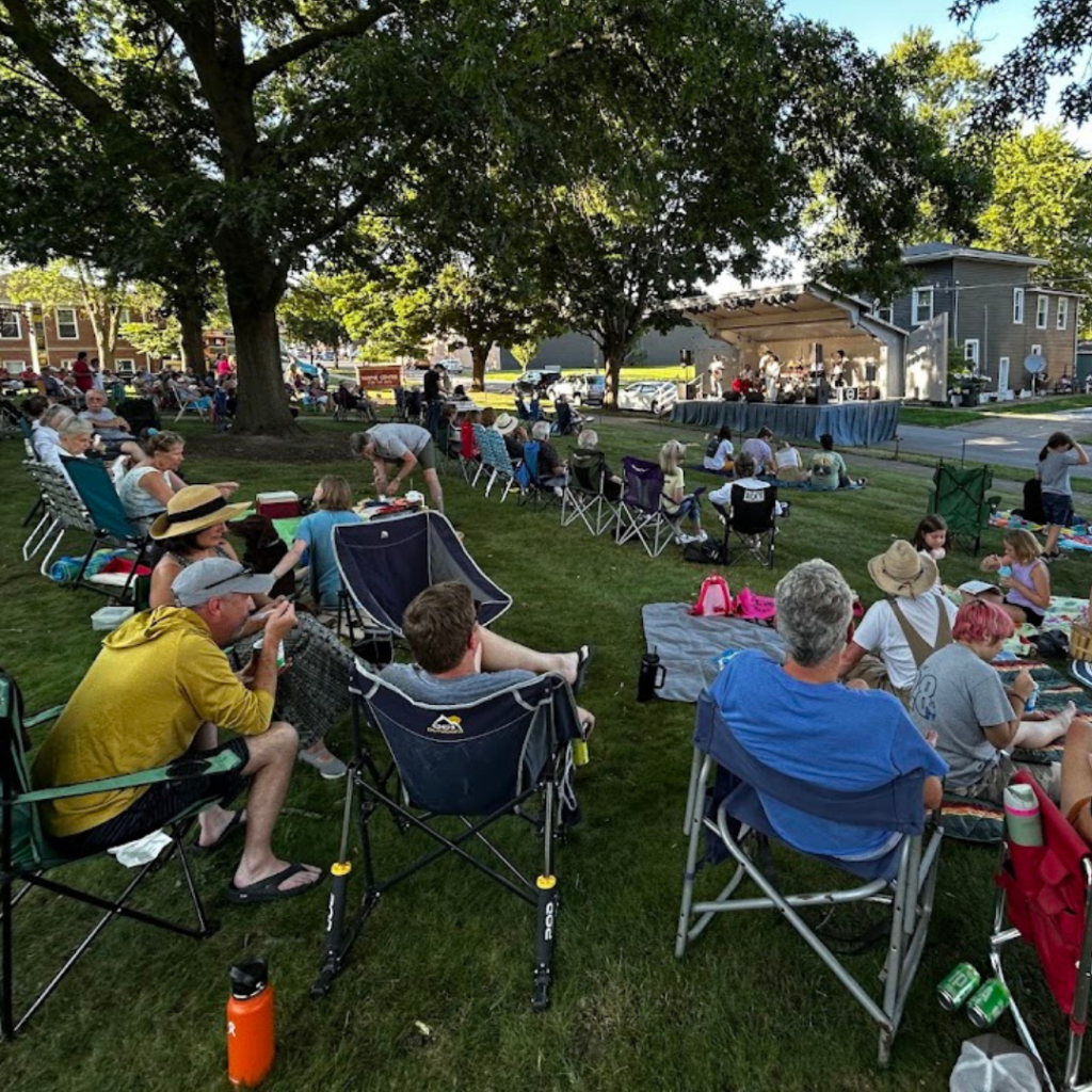 crowd enjoying the concert